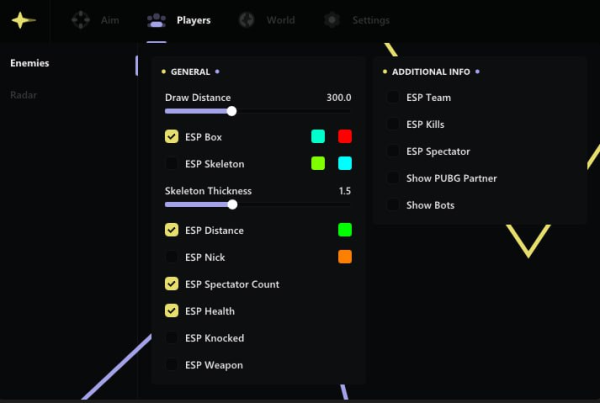 PUBG Hack Player ESP Wallhack 2024 Buy