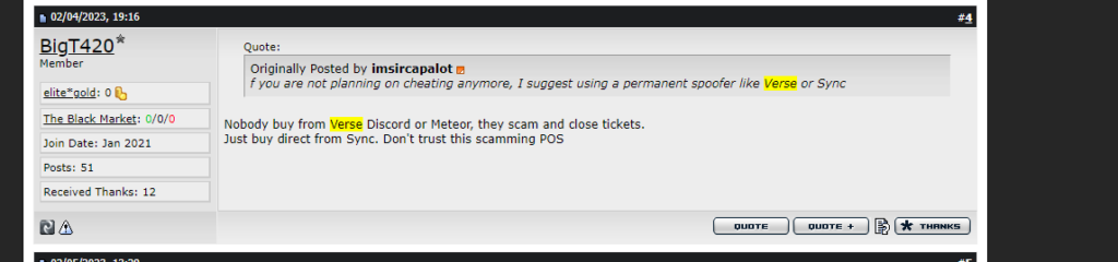 Verse spoofer 2 Verse Spoofer Scam - Elitepvperse
