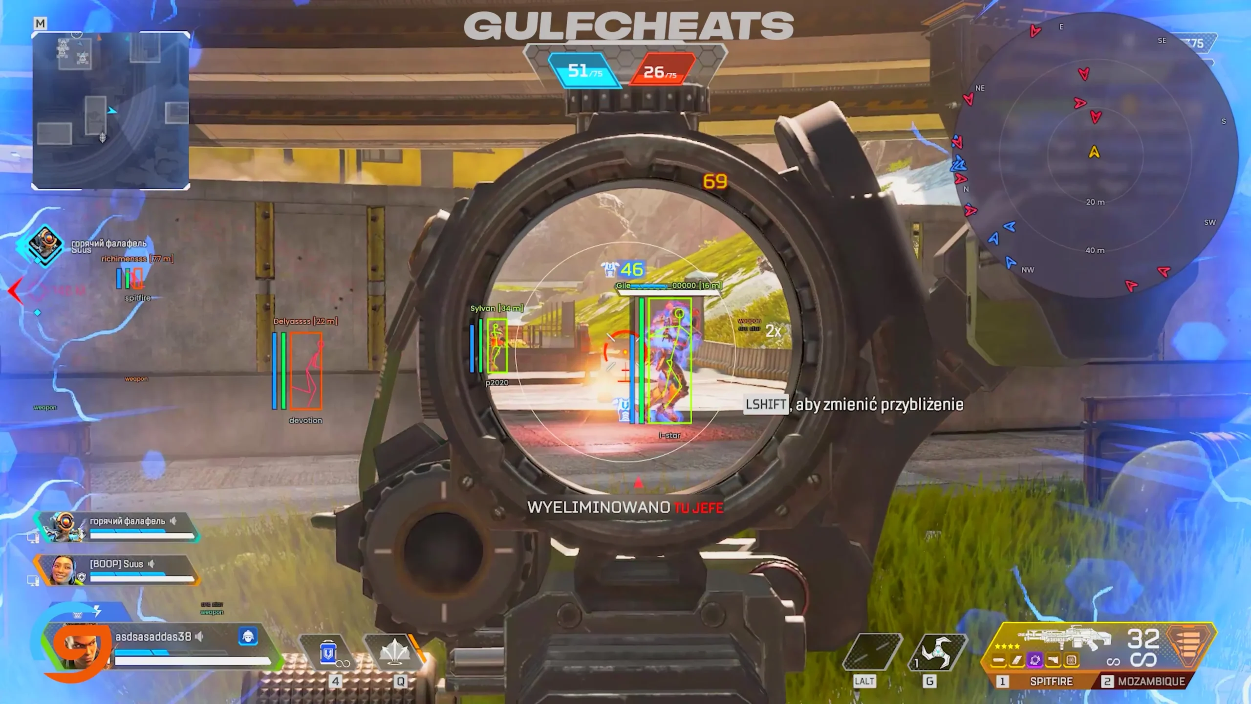 Apex Legends Hacks Cheats Aimbots ESP GulfCheats Screenshot