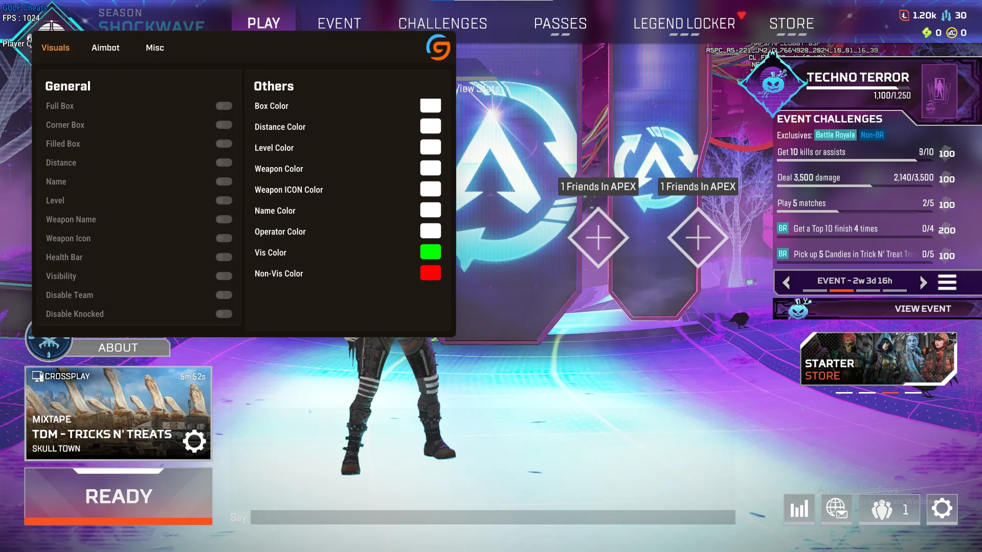 Apex Legends Aimbot ESP Wallhack GulfCheats Screenshot
