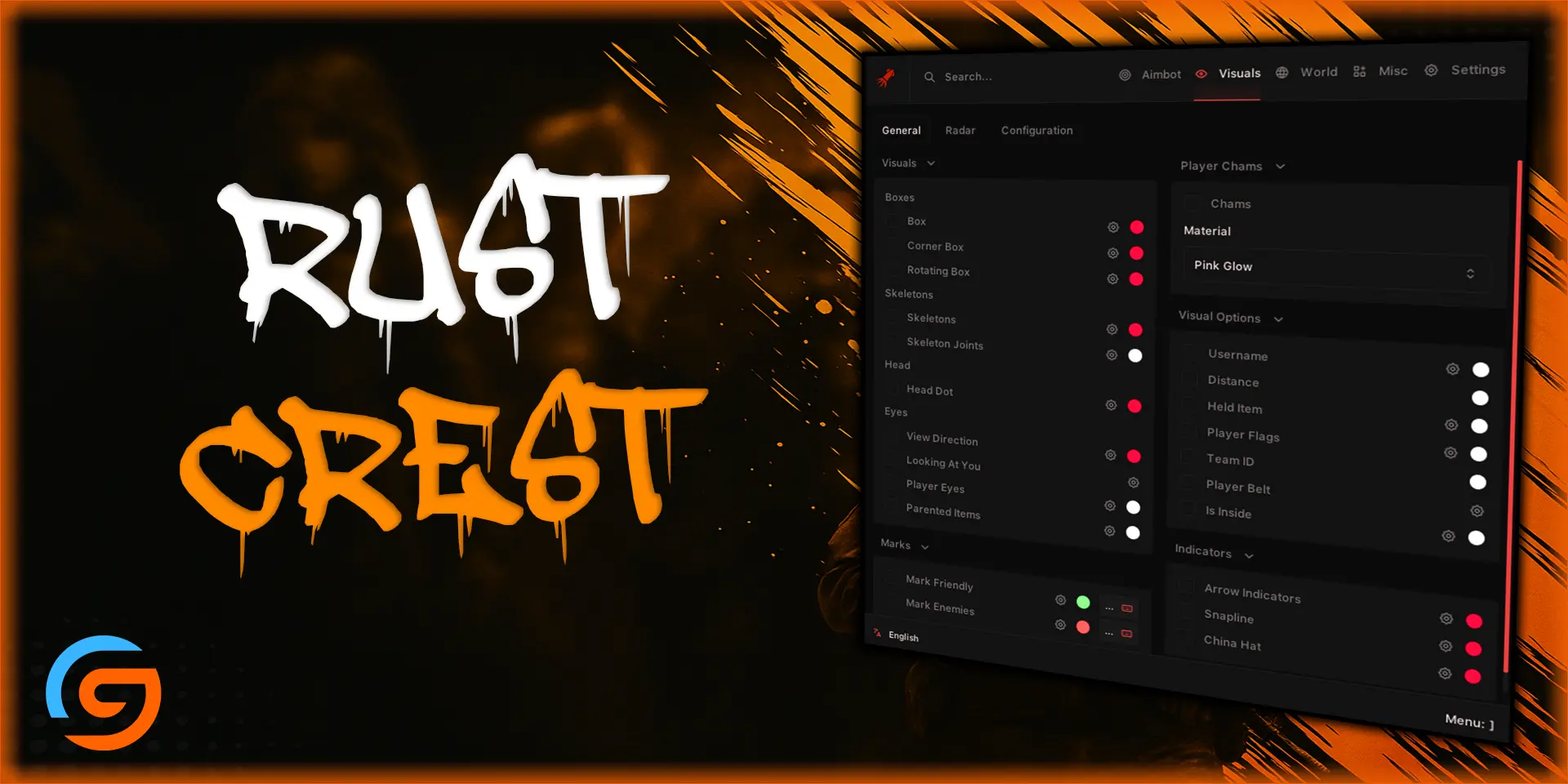 OwnedCore 8 Rust Crest - Cheat - Hack by GulfCheats