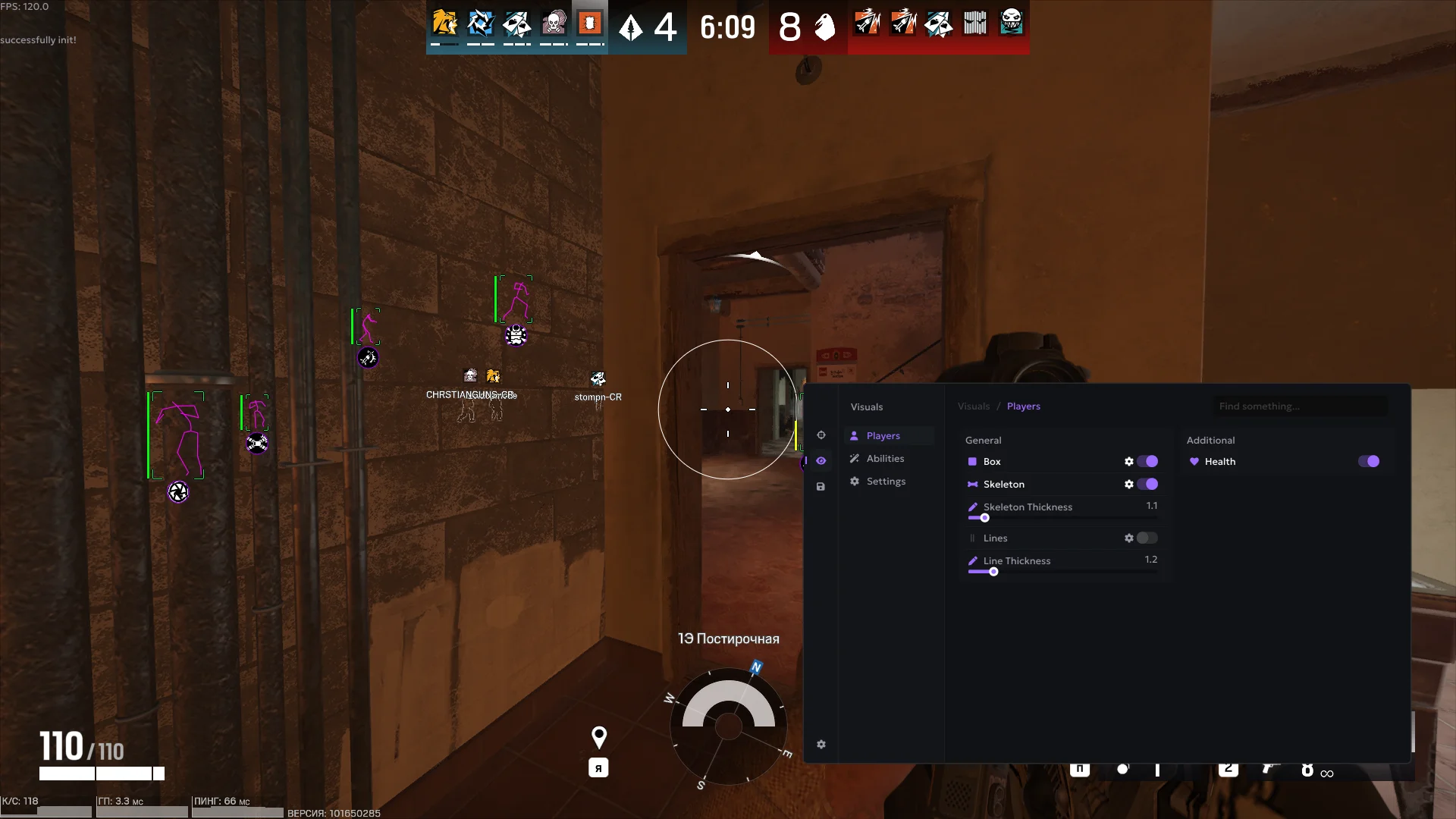 R6S Anarchy 6 Rainbow Six Siege Cheat - Wallhack - Player ESP